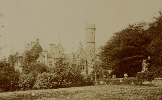 An external photo of Singelton Abbey, c.1890